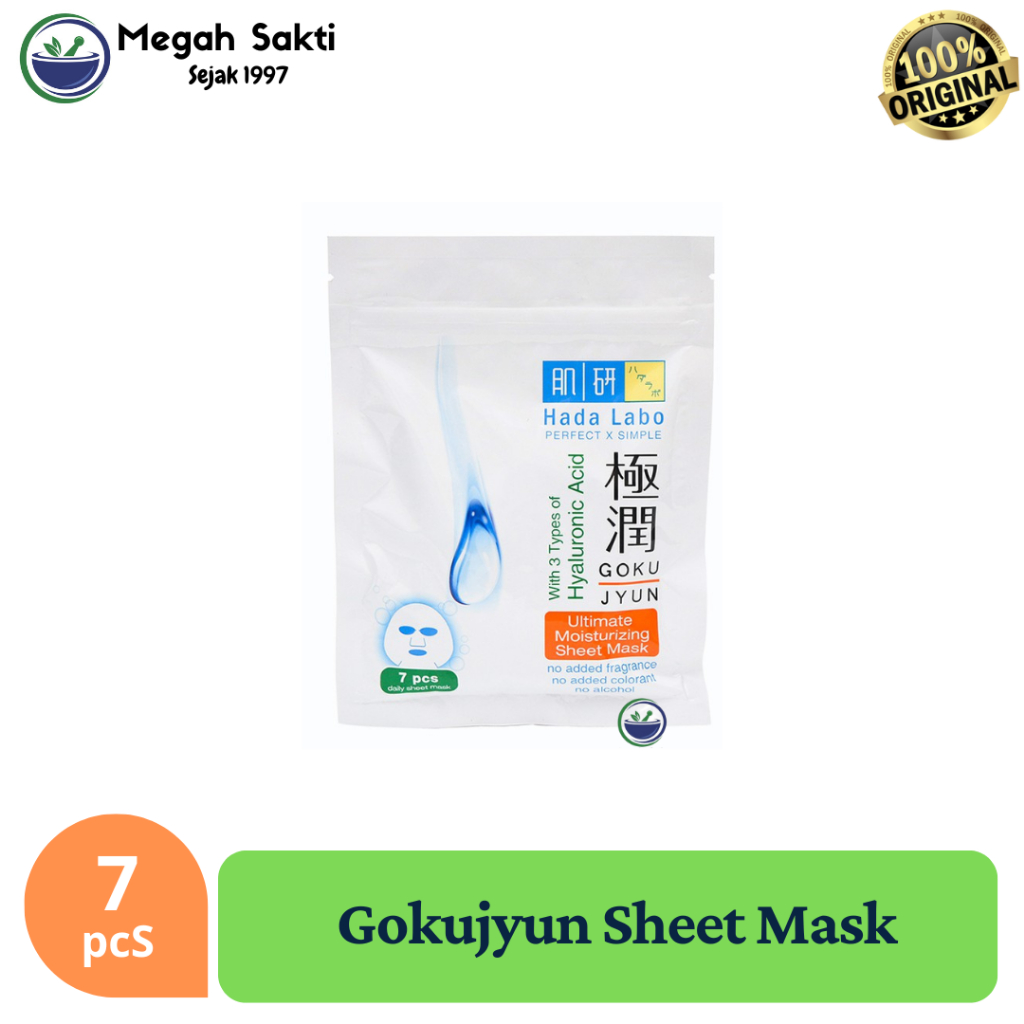 Hada Labo Hadalabo Gokujyun Ultimate Moisturizing Sheet Mask Isi 7 Pcs