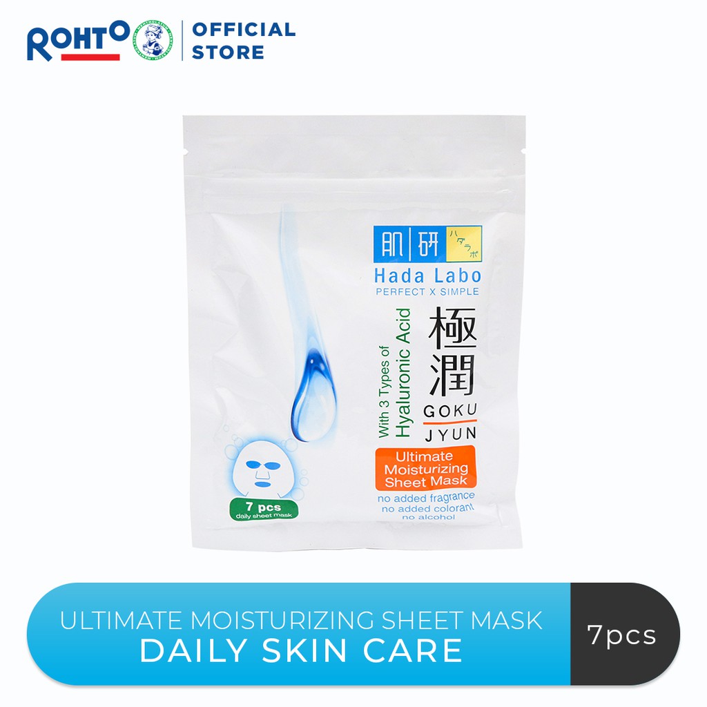 Hada Labo Hadalabo Gokujyun Ultimate Moisturizing Sheet Mask Isi 7 Pcs