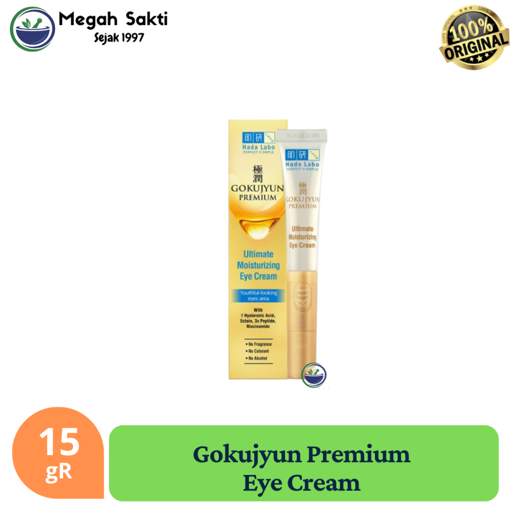 Hadalabo Hada Labo Gokujyun Premium Eye Cream 15 gR | Krim Pelembab