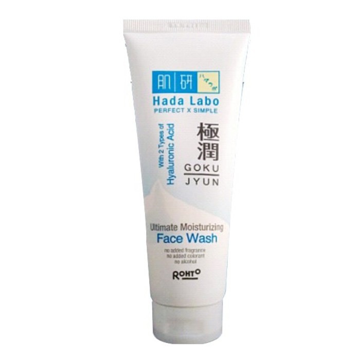 Hadalabo Hado Labo Gokujyun Moisturizing Facewash 100gR  ( Putih )